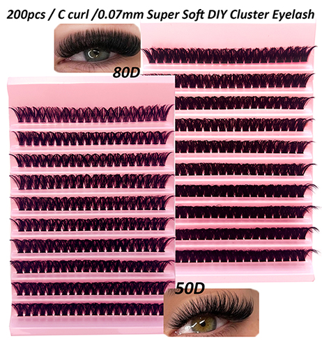 Lash Clusters 200 Pcs Individual Lashes DIY at Home