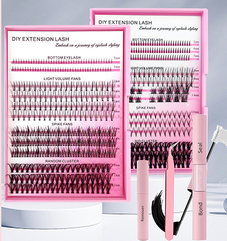 Long lasting DIY eyelashes kit
