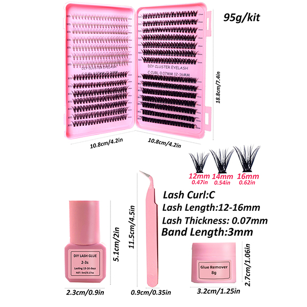 Whole Kit Long Lasting DIY lashes Kit 