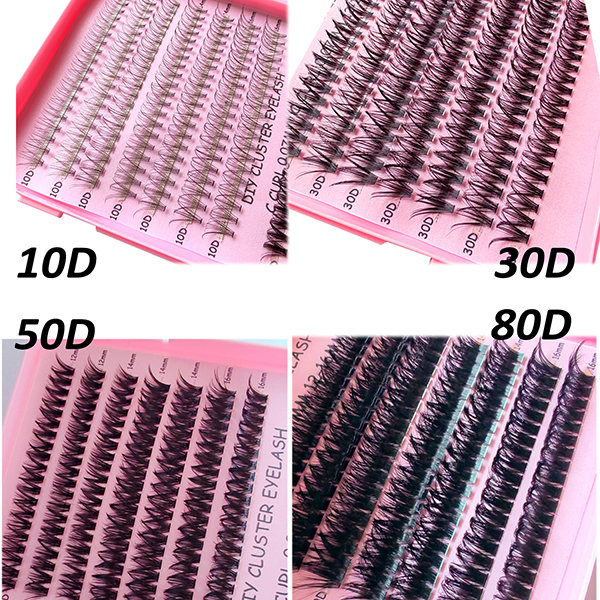 DIY Eyelash Extensions Clusters