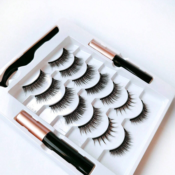 7 Pairs Magnetic eyelashes  Eyeliner kit 