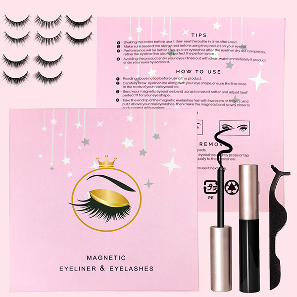 5 pair magnetic eyeliner lashes kit 